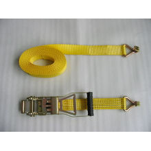 Ratchet Tie Down Strap with Double J Hook